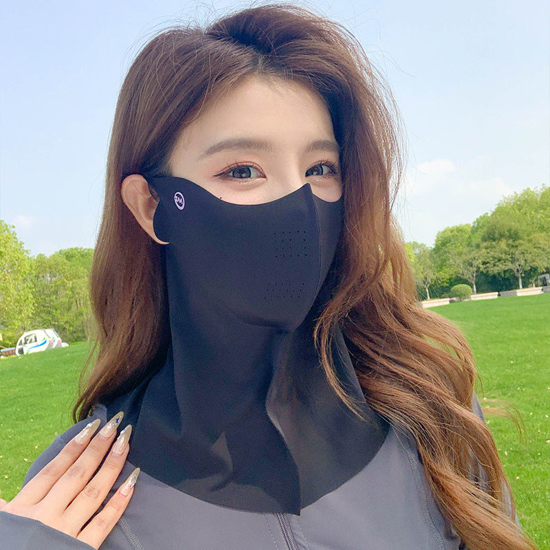 Ice Silk Sun UV Protection Breathable Face Mask