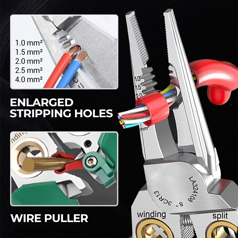 💥LAST DAY HOT SALE: 50% OFF🔥8-in-1 Multi-Functional Wire Stripper Scissors With Electrical Test