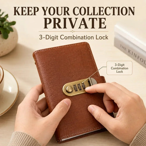 Locking Banknote Collection Booklet | Holds 100 Bills