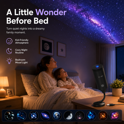 Galaxy Star Projector Light ✨ Create Your Own Cosmic Universe at Home
