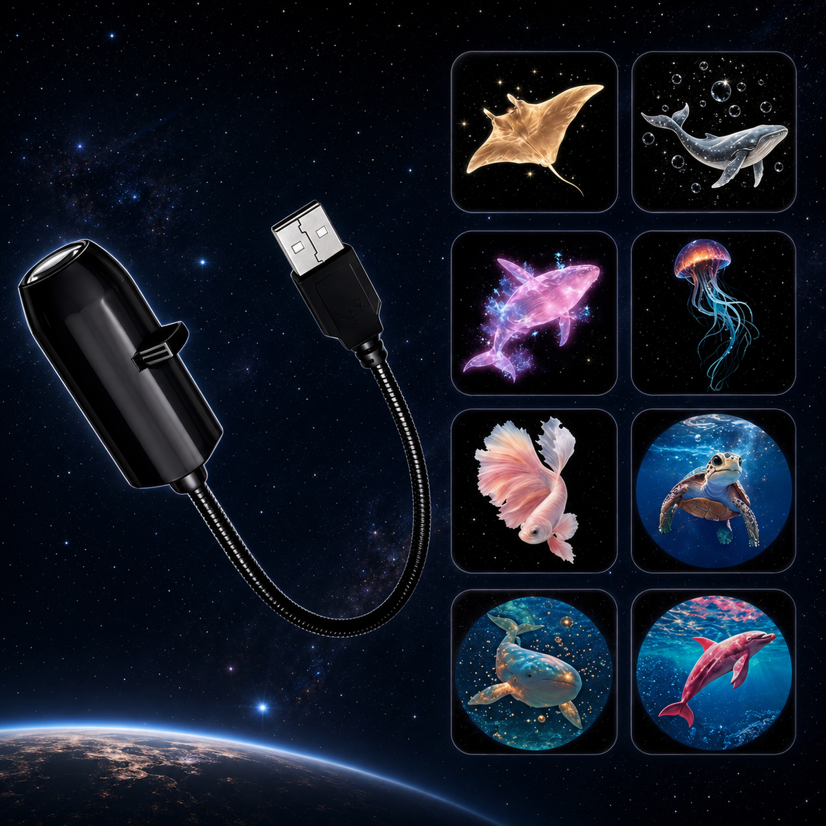 Galaxy Star Projector Light ✨ Create Your Own Cosmic Universe at Home