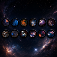 1 projector lamp + Starry Sky 12-Pack A01
