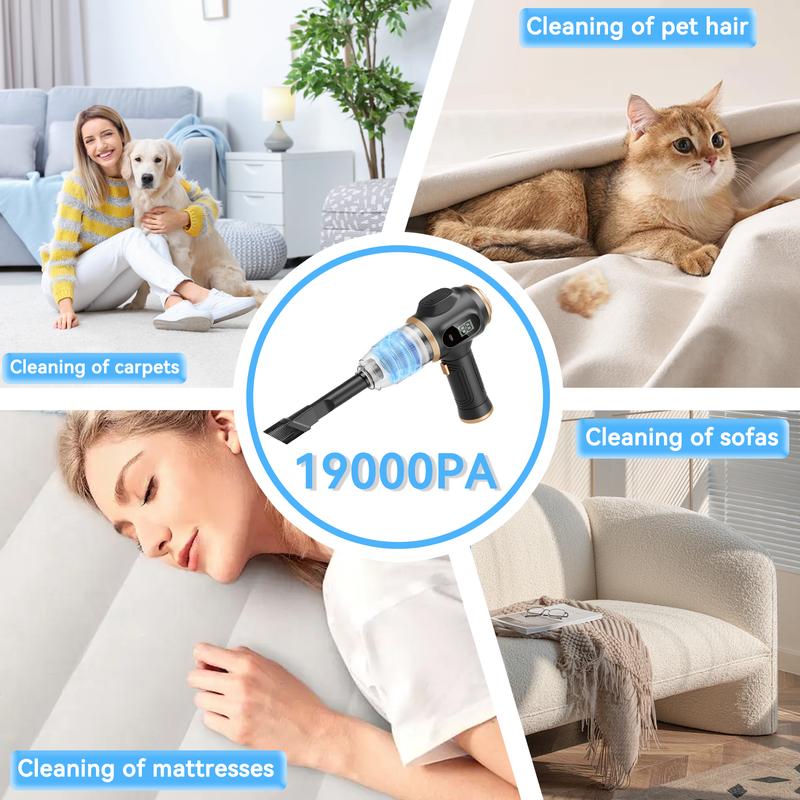 Glovago™ Insanely Powerful Cordless Car Vacuum — 19000Pa, 6-in-1 Deep-Clean System