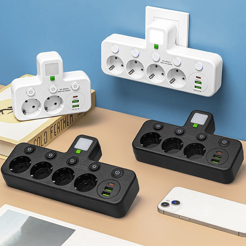 📢📢50% OFF!! ⏰Smart power strip with USB ports
