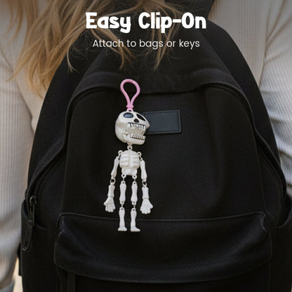 Playful & Quirky Skeleton Keychain Charm For Bag