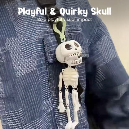 Playful & Quirky Skeleton Keychain Charm For Bag