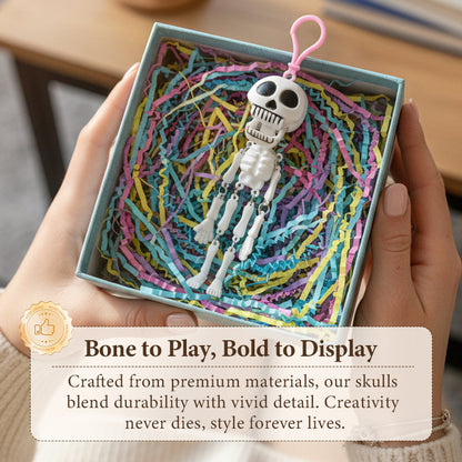 Playful & Quirky Skeleton Keychain Charm For Bag