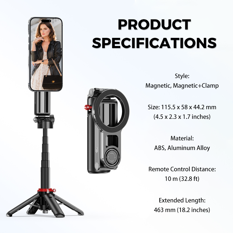 3-in-1 Magnetic Mini Selfie Stick
