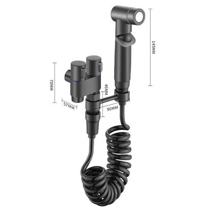 📢📢50% OFF!!⏰1-In-2-Out Dual Control Valve & Bidet Sprayer Set