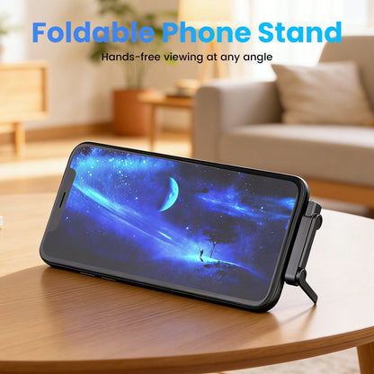 Fast-charging adapter with a 360° foldable phone stand ⚡📱🔄✨