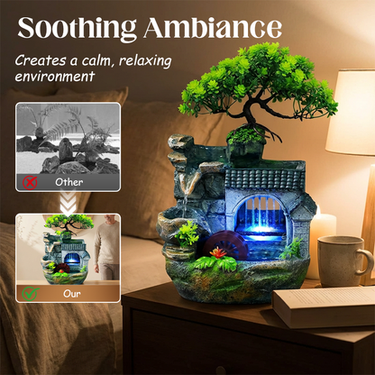 Indoor Tabletop Rockery Waterfall Fountain Ornament
