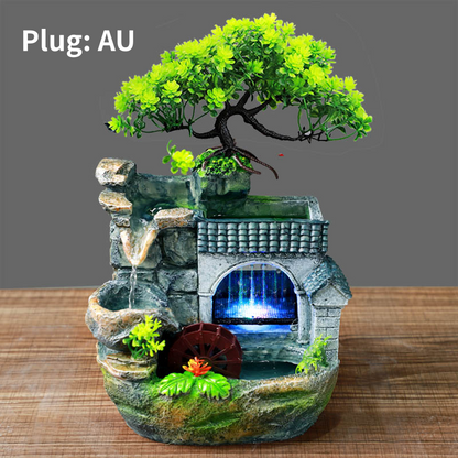 Indoor Tabletop Rockery Waterfall Fountain Ornament