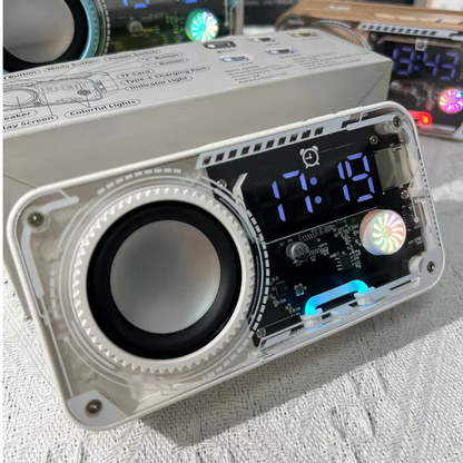 Bluetooth Speaker with RGB Lights & Alarm Clock