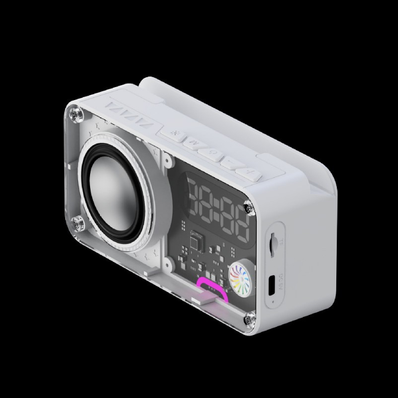 Bluetooth Speaker with RGB Lights & Alarm Clock