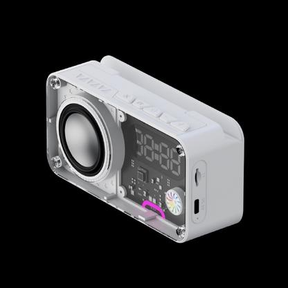 Bluetooth Speaker with RGB Lights & Alarm Clock