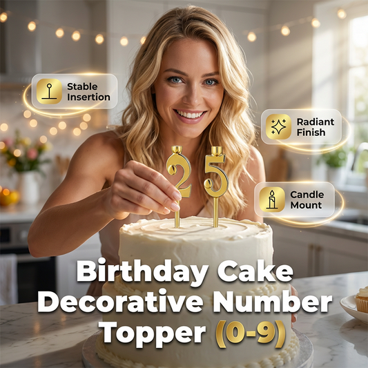 Birthday Cake Decorative Number Topper (0-9)