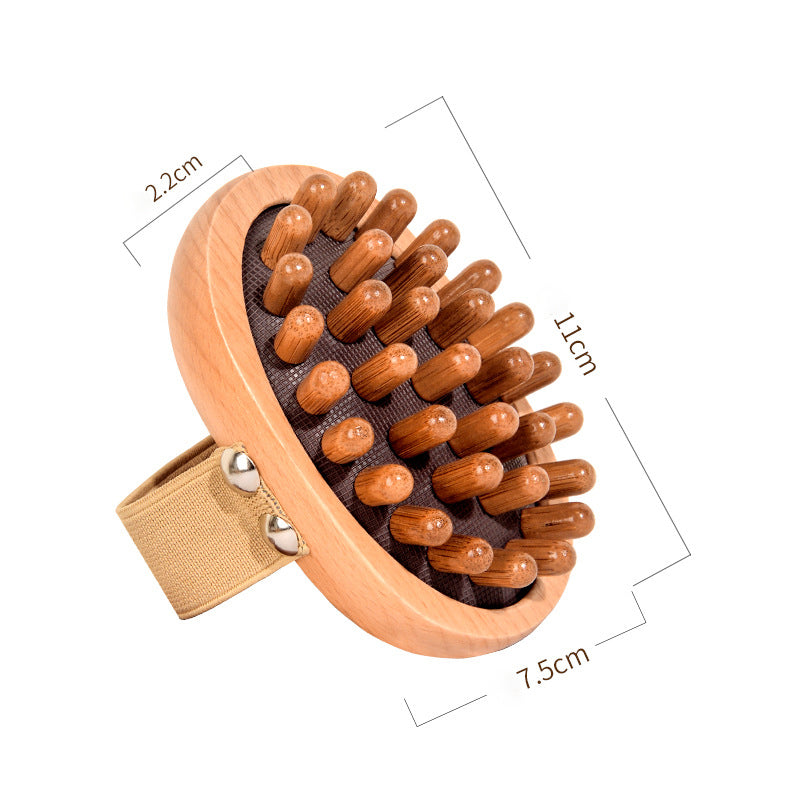Handheld Wooden Airbag Meridian Massage Brush
