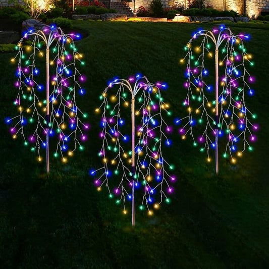 🌸🔆 Solar Powered Garden Lights – Color Changing LED, Energy Saving, No Wiring. Create a Magical Night Ambience for Your Yard or Flower Bed. 🌙🌺🪴