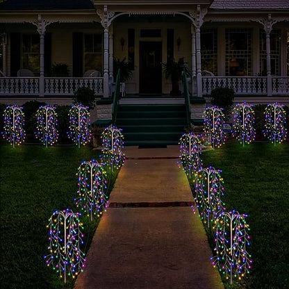 🌸🔆 Solar Powered Garden Lights – Color Changing LED, Energy Saving, No Wiring. Create a Magical Night Ambience for Your Yard or Flower Bed. 🌙🌺🪴