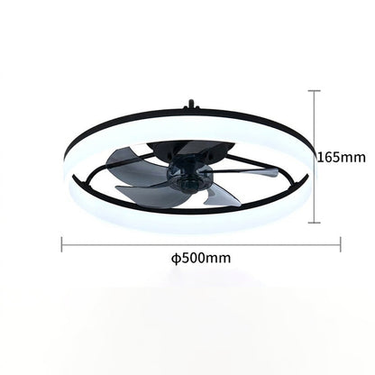Modern Quiet Ceiling Fan with LED Light